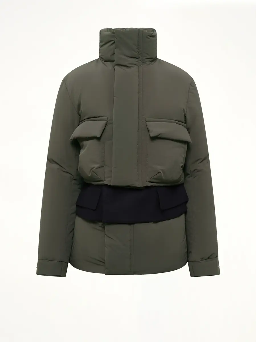 Sacai Puffer Jacket in Khaki/navy | Thumbnail 2 Sacai Puffer Jacket in Khaki/navy | Thumbnail 2