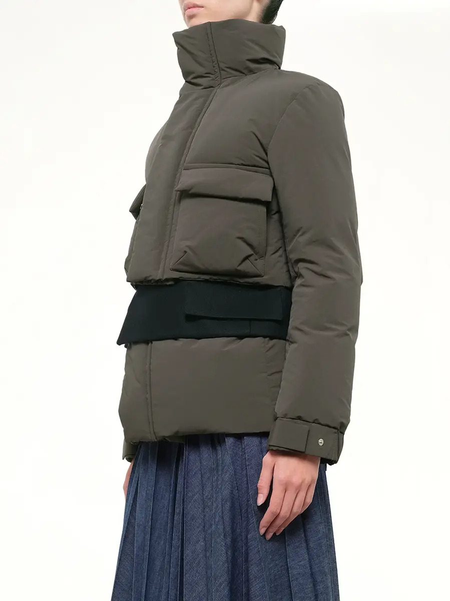 Sacai Puffer Jacket in Khaki/navy | Thumbnail 3 Sacai Puffer Jacket in Khaki/navy | Thumbnail 3