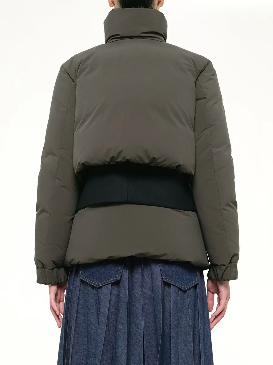 Sacai Puffer Jacket in Khaki/navy | Thumbnail 5 Sacai Puffer Jacket in Khaki/navy | Thumbnail 5