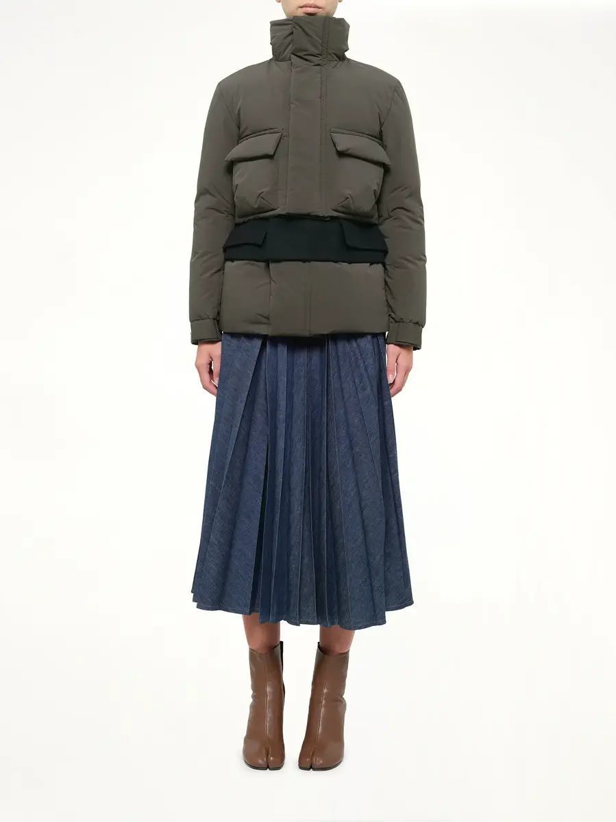 Sacai Puffer Jacket in Khaki/navy | Thumbnail 7 Sacai Puffer Jacket in Khaki/navy | Thumbnail 7