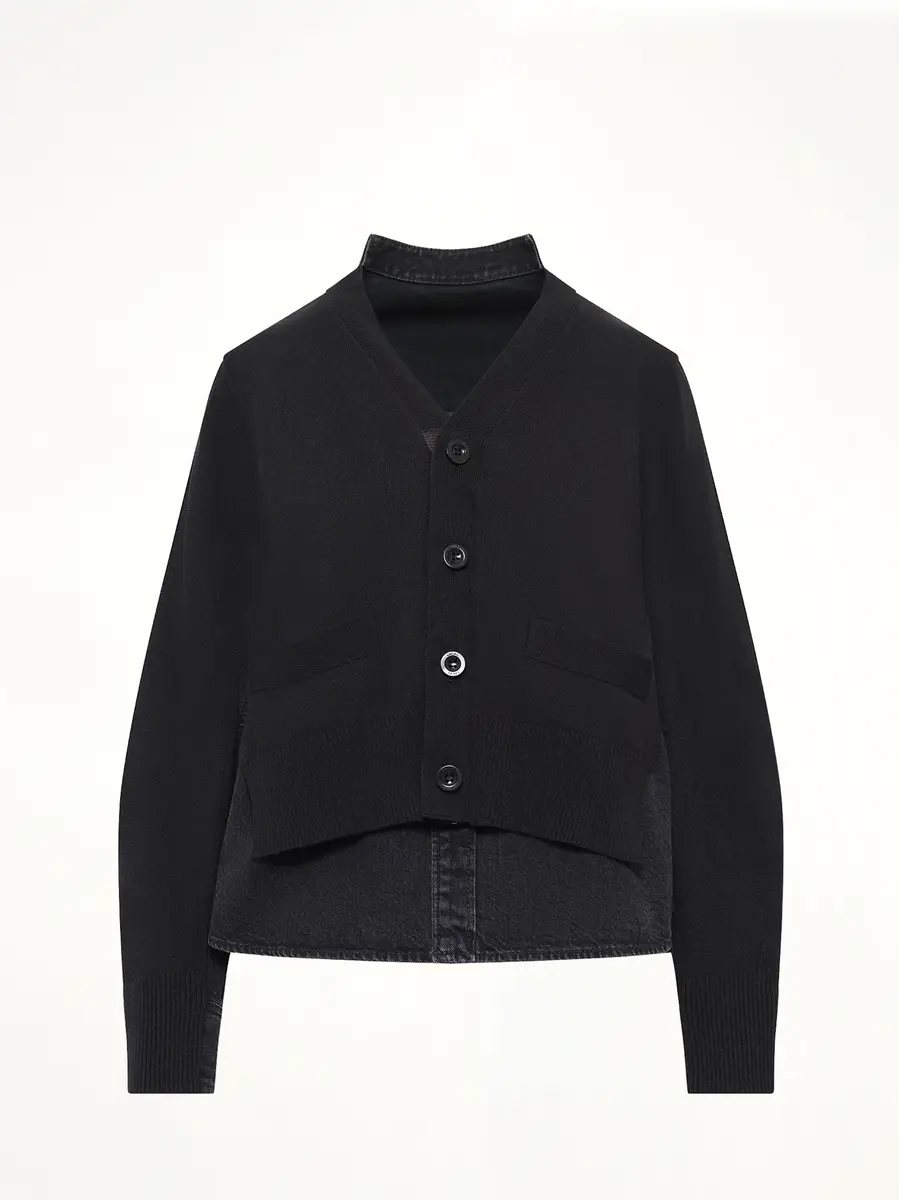 Sacai Denim x Knit Cardigan | Thumbnail 2 Sacai Denim x Knit Cardigan | Thumbnail 2