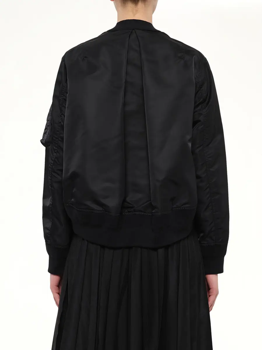 Sacai Nylon Twill x Cotton Knit Cardigan | Thumbnail 5 Sacai Nylon Twill x Cotton Knit Cardigan | Thumbnail 5