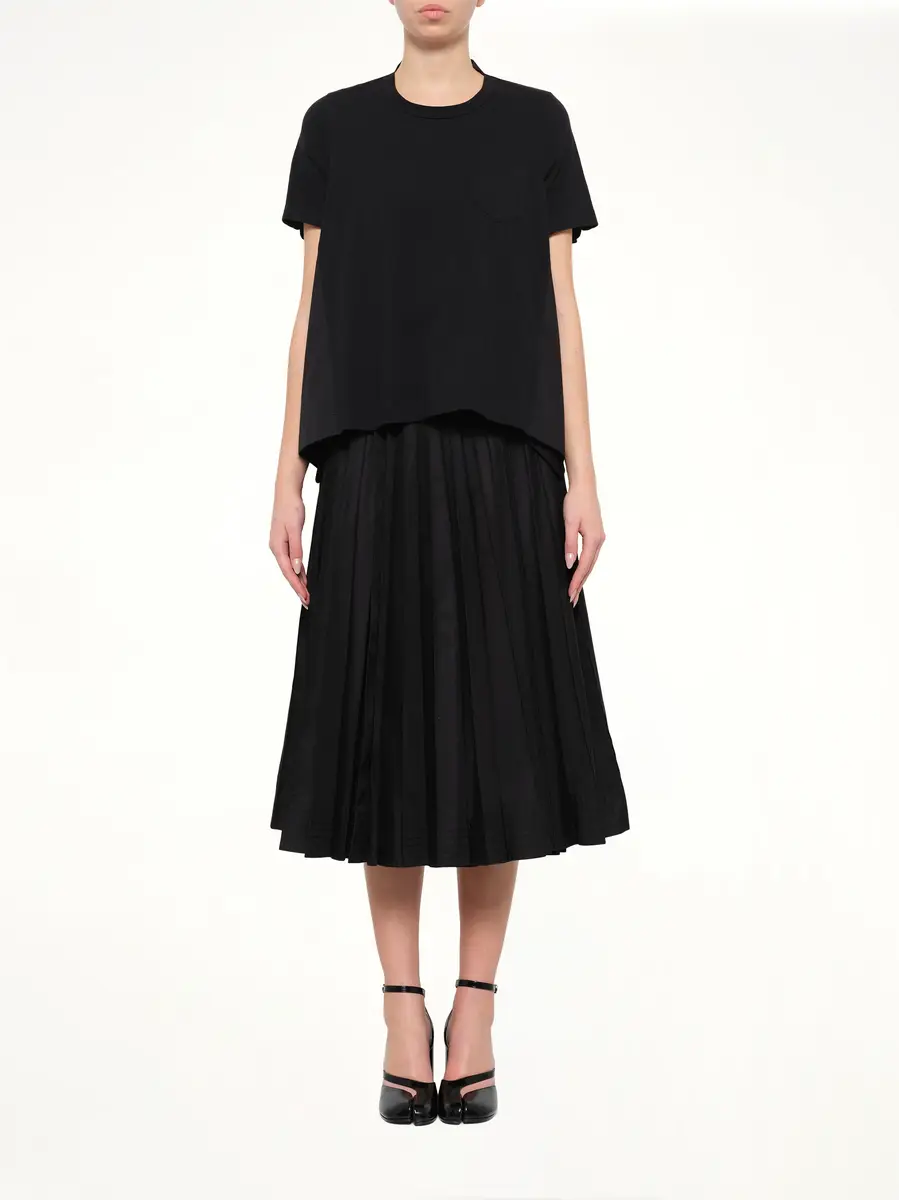 Sacai Cotton Poplin x Jersey T-shirt | Thumbnail 7 Sacai Cotton Poplin x Jersey T-shirt | Thumbnail 7