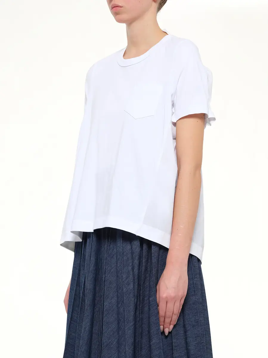 Sacai Cotton Poplin x Jersey T-shirt | Thumbnail 3 Sacai Cotton Poplin x Jersey T-shirt | Thumbnail 3