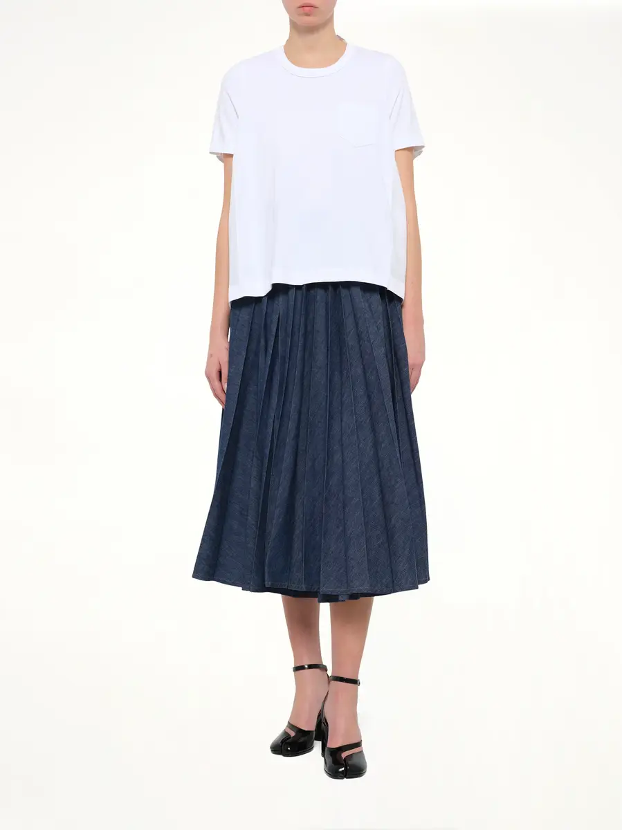 Sacai Cotton Poplin x Jersey T-shirt | Thumbnail 4 Sacai Cotton Poplin x Jersey T-shirt | Thumbnail 4