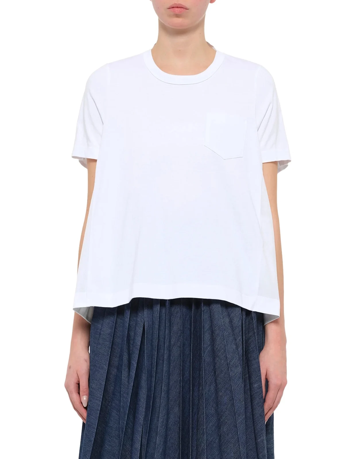 Cotton Poplin x Jersey T-shirt