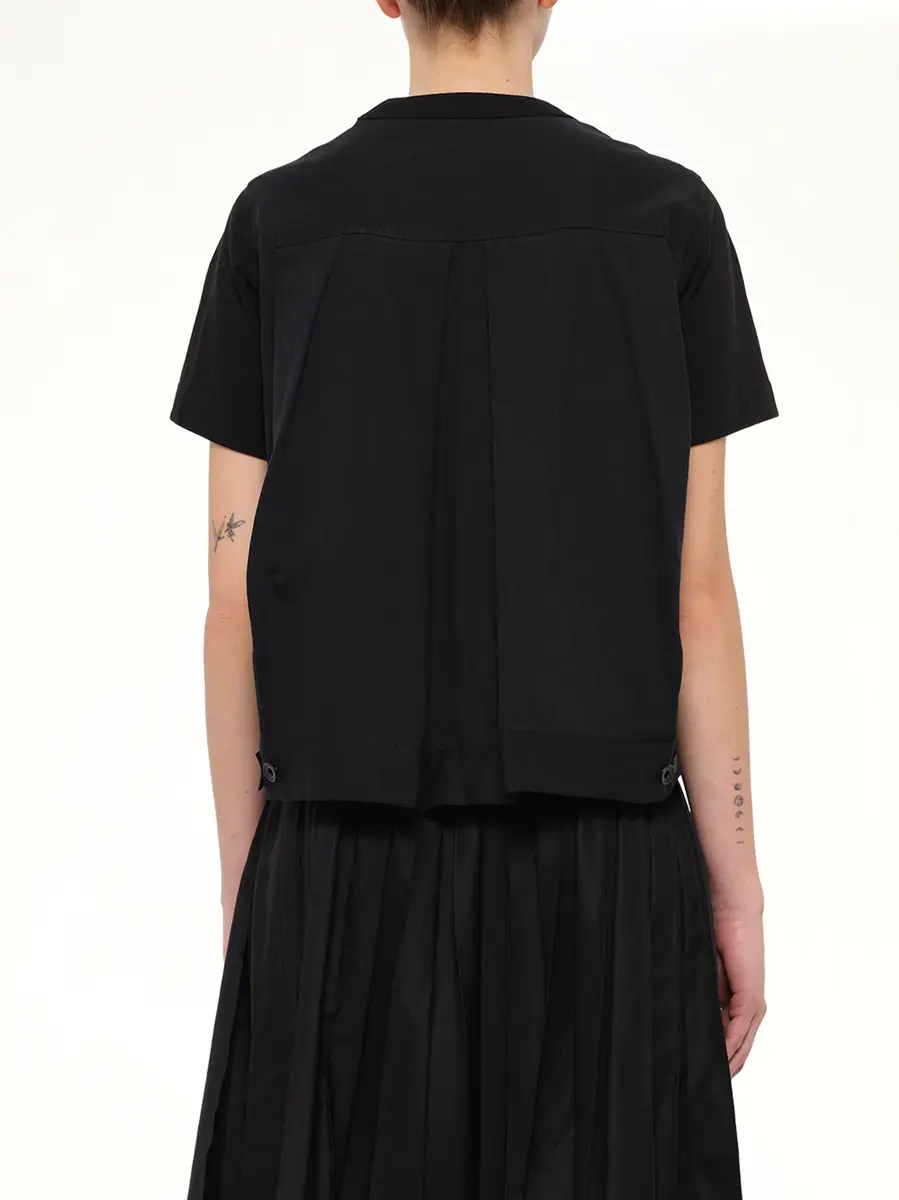 Sacai Denim x Cotton Jersey T-shirt | Thumbnail 5 Sacai Denim x Cotton Jersey T-shirt | Thumbnail 5
