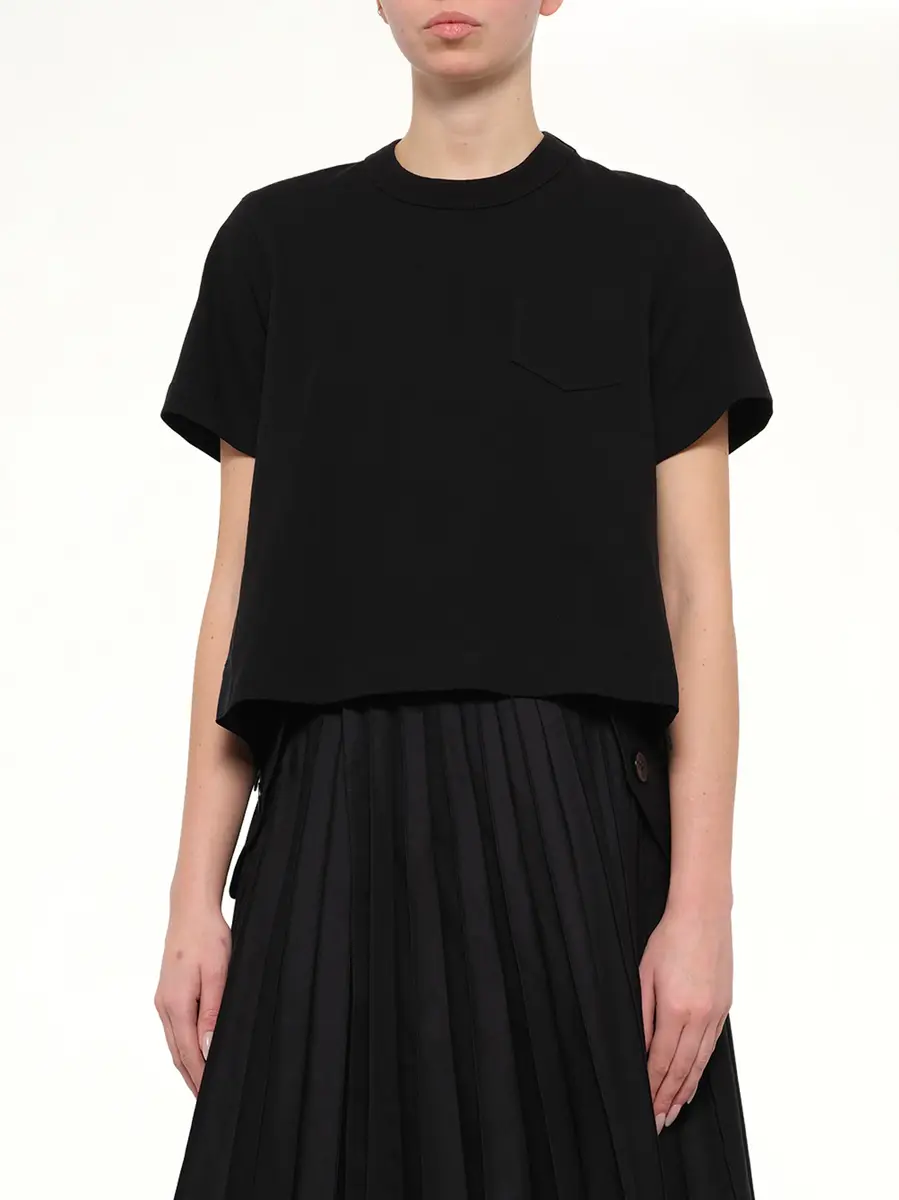 Sacai Denim x Cotton Jersey T-shirt | Thumbnail 6 Sacai Denim x Cotton Jersey T-shirt | Thumbnail 6