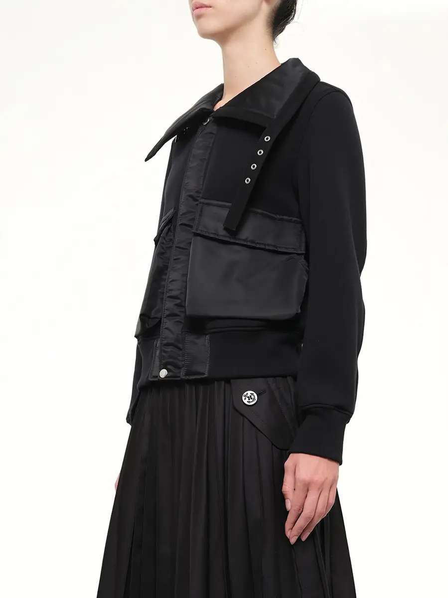 Sacai Sponge Sweat Blouson | Thumbnail 3 Sacai Sponge Sweat Blouson | Thumbnail 3