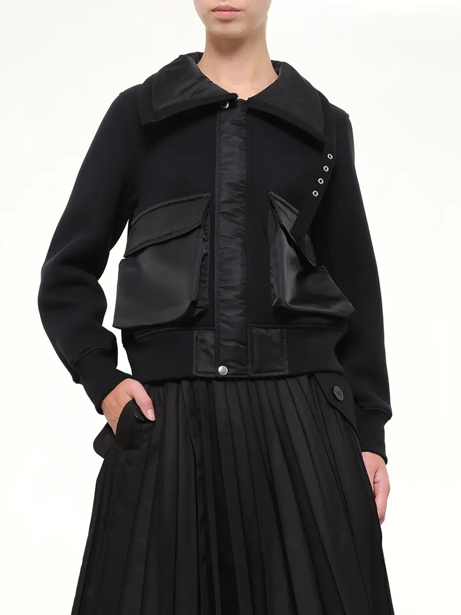 Sacai Sponge Sweat Blouson | Thumbnail 6 Sacai Sponge Sweat Blouson | Thumbnail 6