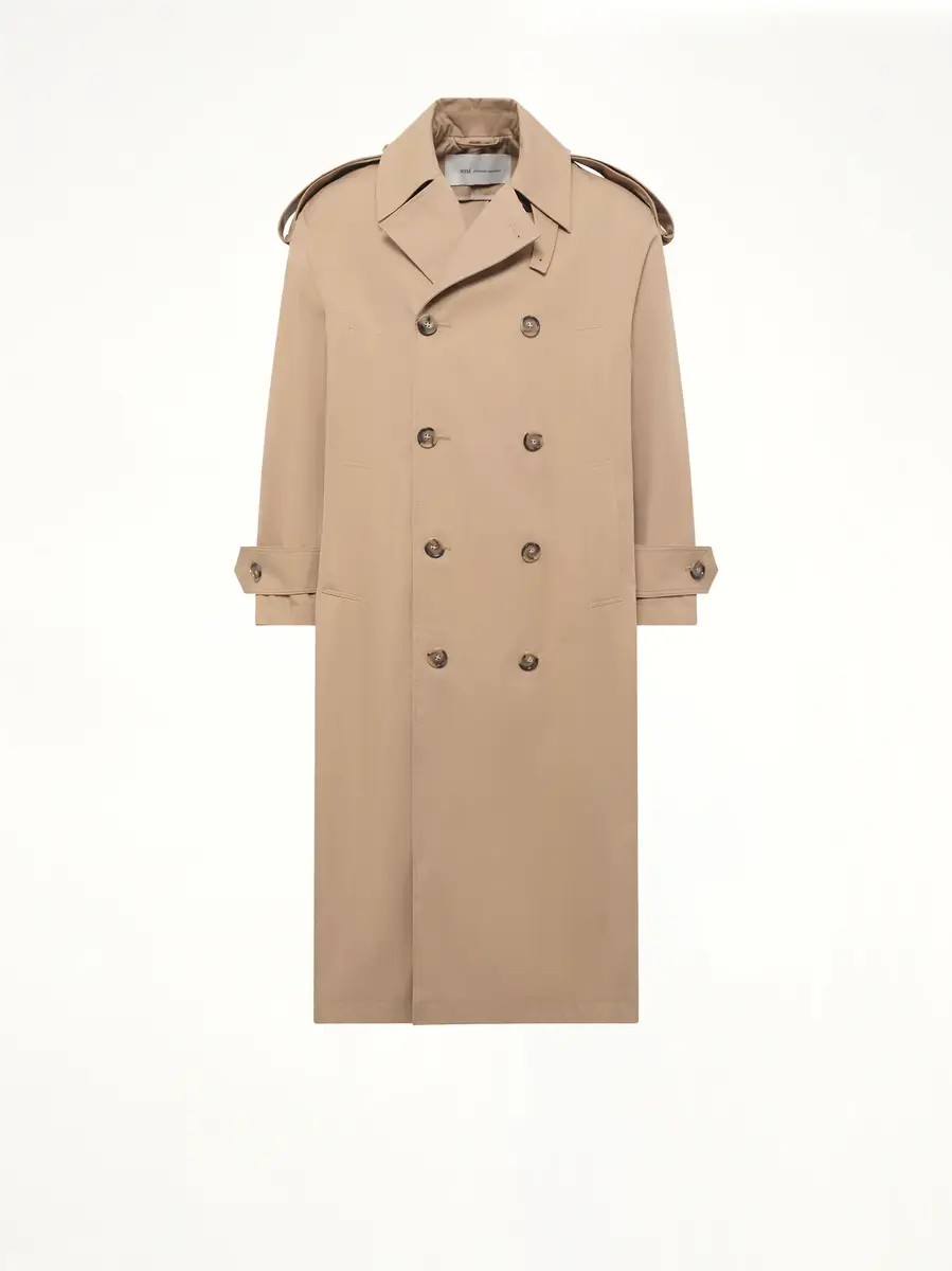 AMI PARIS Cotton Gabardine Trench Coat | Thumbnail 2