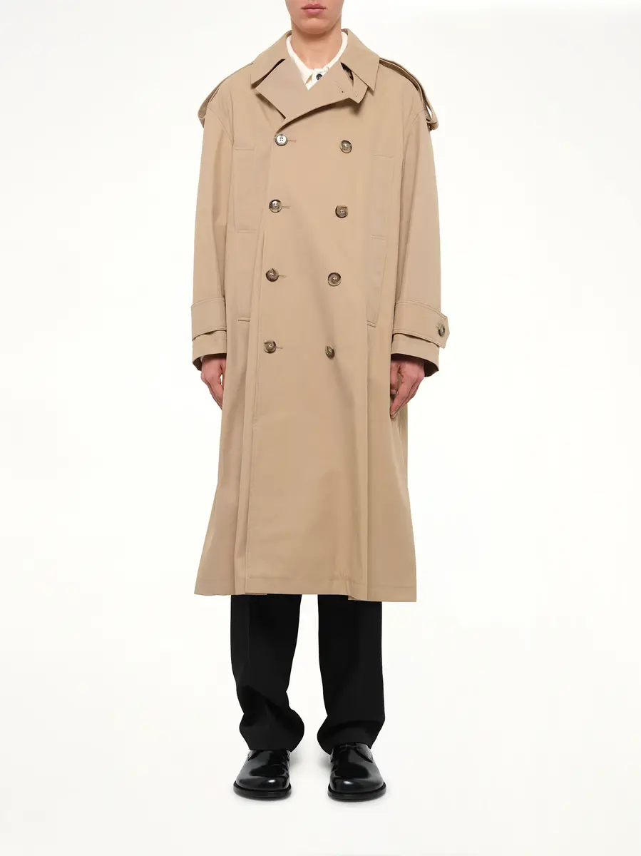 AMI PARIS Cotton Gabardine Trench Coat | Thumbnail 7