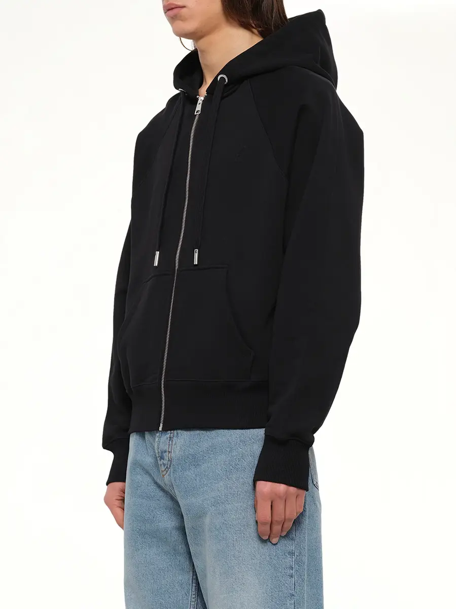 AMI PARIS Embossed Ami De Coeur Zipped Hoodie | Thumbnail 3 AMI PARIS Embossed Ami De Coeur Zipped Hoodie | Thumbnail 3