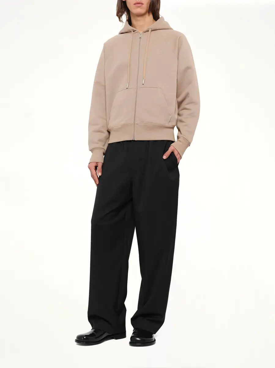 AMI PARIS Embossed Ami De Coeur Zipped Hoodie | Thumbnail 4 AMI PARIS Embossed Ami De Coeur Zipped Hoodie | Thumbnail 4