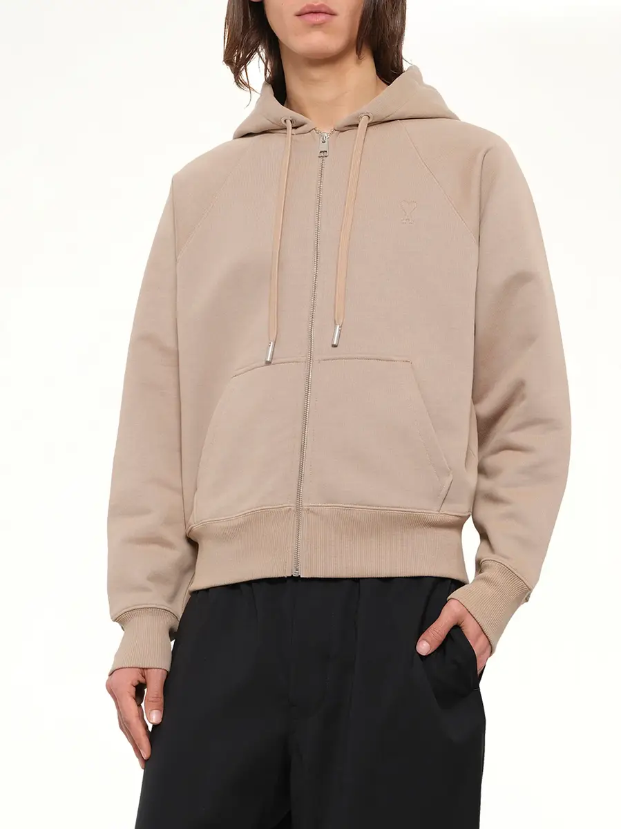 AMI PARIS Embossed Ami De Coeur Zipped Hoodie | Thumbnail 6 AMI PARIS Embossed Ami De Coeur Zipped Hoodie | Thumbnail 6