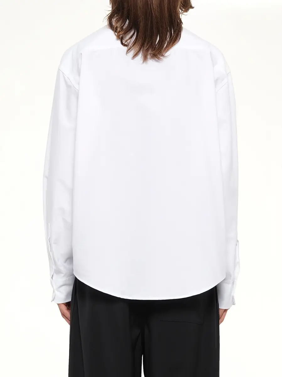 AMI PARIS Embroidered Ami De Coeur Boxy Fit Shirt | Thumbnail 5 AMI PARIS Embroidered Ami De Coeur Boxy Fit Shirt | Thumbnail 5