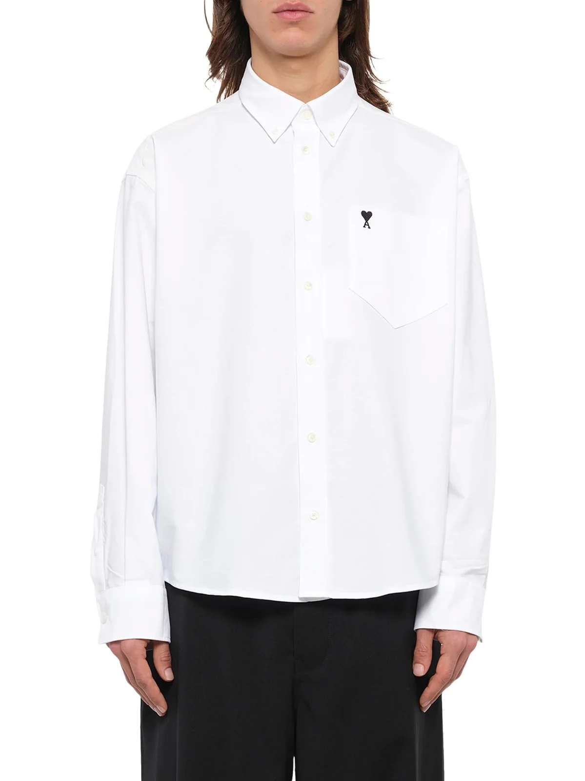 Embroidered Ami De Coeur Boxy Fit Shirt