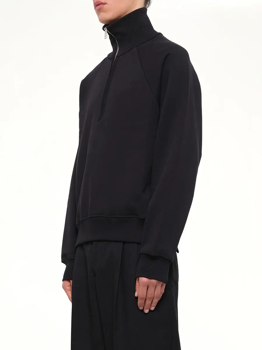 AMI PARIS Embossed Ami De Coeur Zipped Sweatshirt | Thumbnail 3 AMI PARIS Embossed Ami De Coeur Zipped Sweatshirt | Thumbnail 3