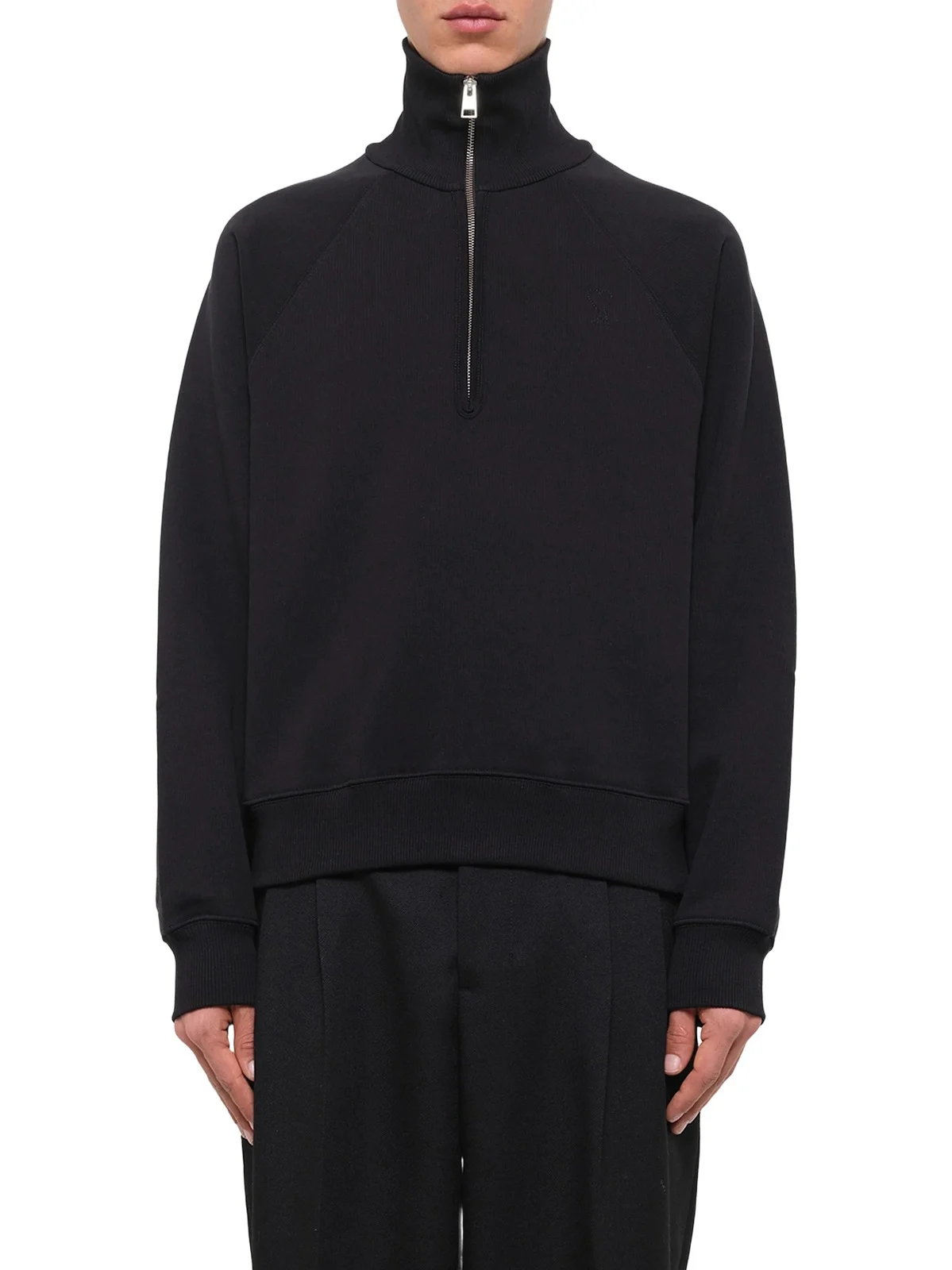 Embossed Ami De Coeur Zipped Sweatshirt Embossed Ami De Coeur Zipped Sweatshirt