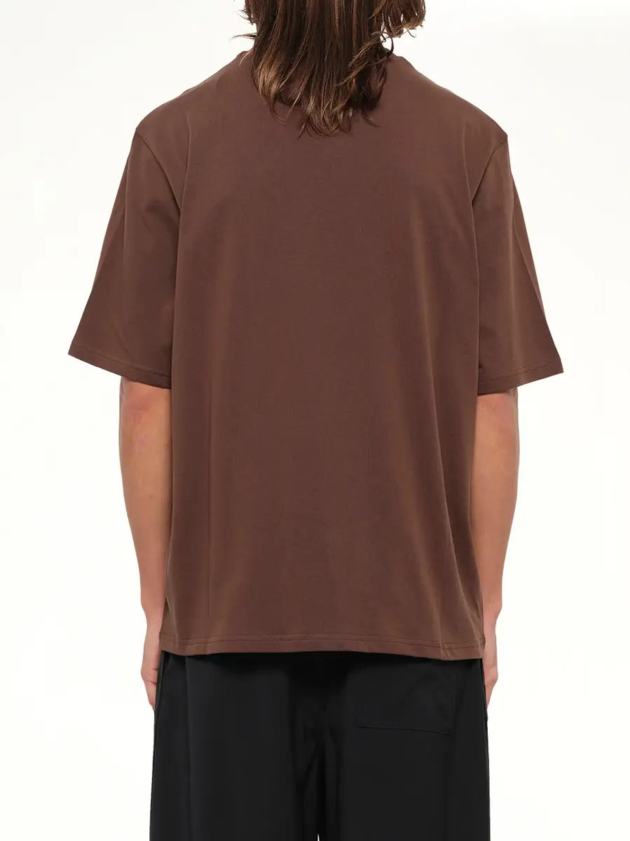 AMI PARIS Embossed Ami De Coeur T-shirt in Chocolate Brown | Thumbnail 5 AMI PARIS Embossed Ami De Coeur T-shirt in Chocolate Brown | Thumbnail 5