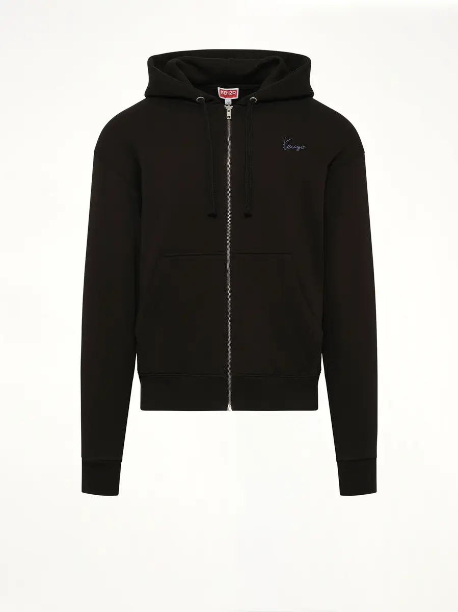 KENZO Signature Classic Zip Up Hoodie | Thumbnail 2