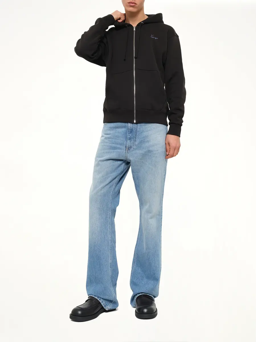 KENZO Signature Classic Zip Up Hoodie | Thumbnail 4