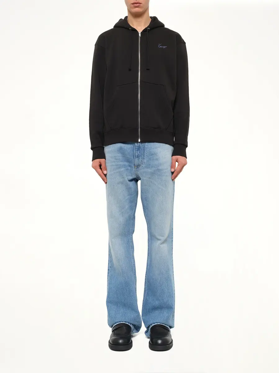 KENZO Signature Classic Zip Up Hoodie | Thumbnail 7