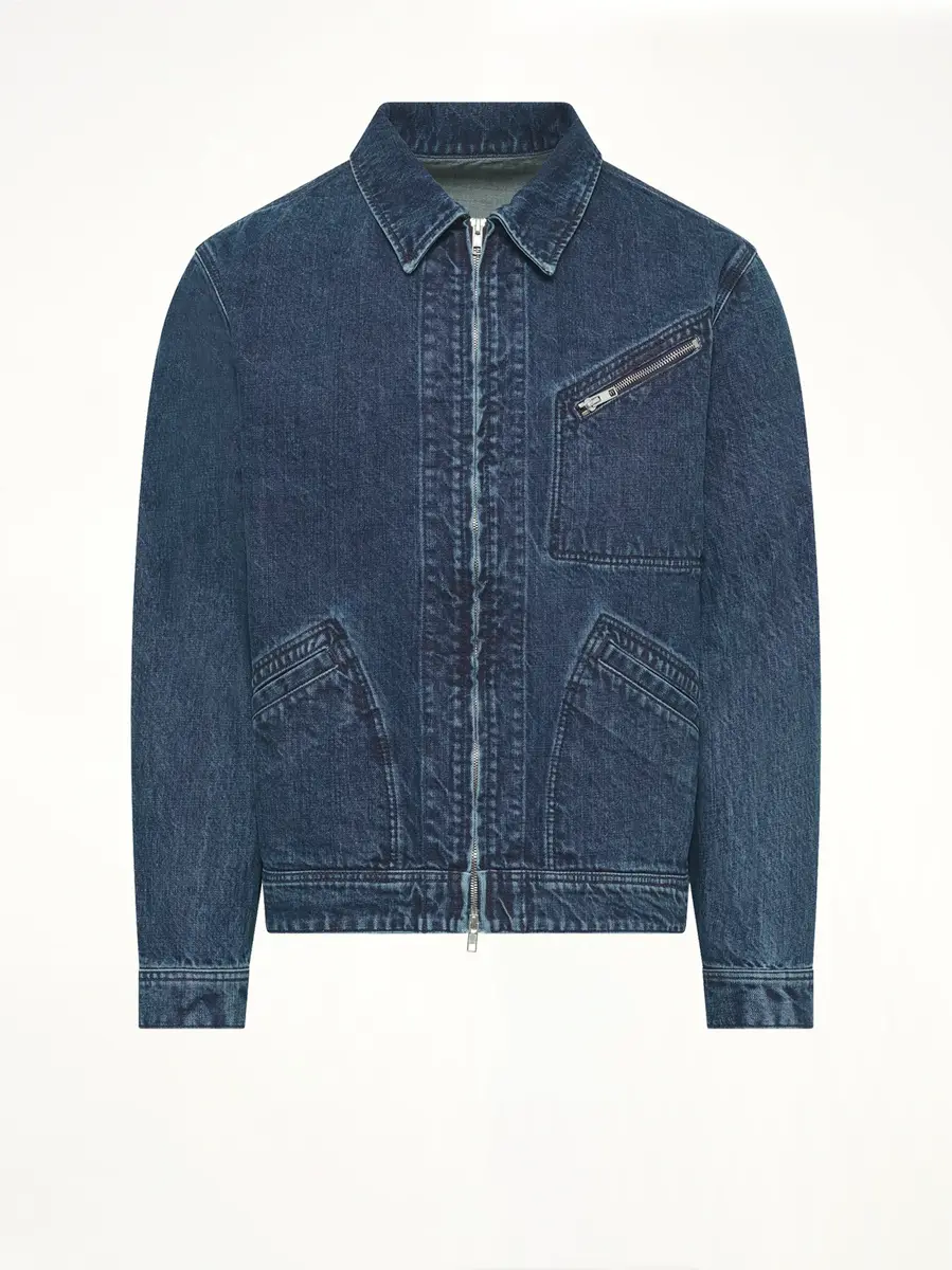 KENZO Kenzo Signature Utility Jacket in Medium Stone Blue | Thumbnail 2