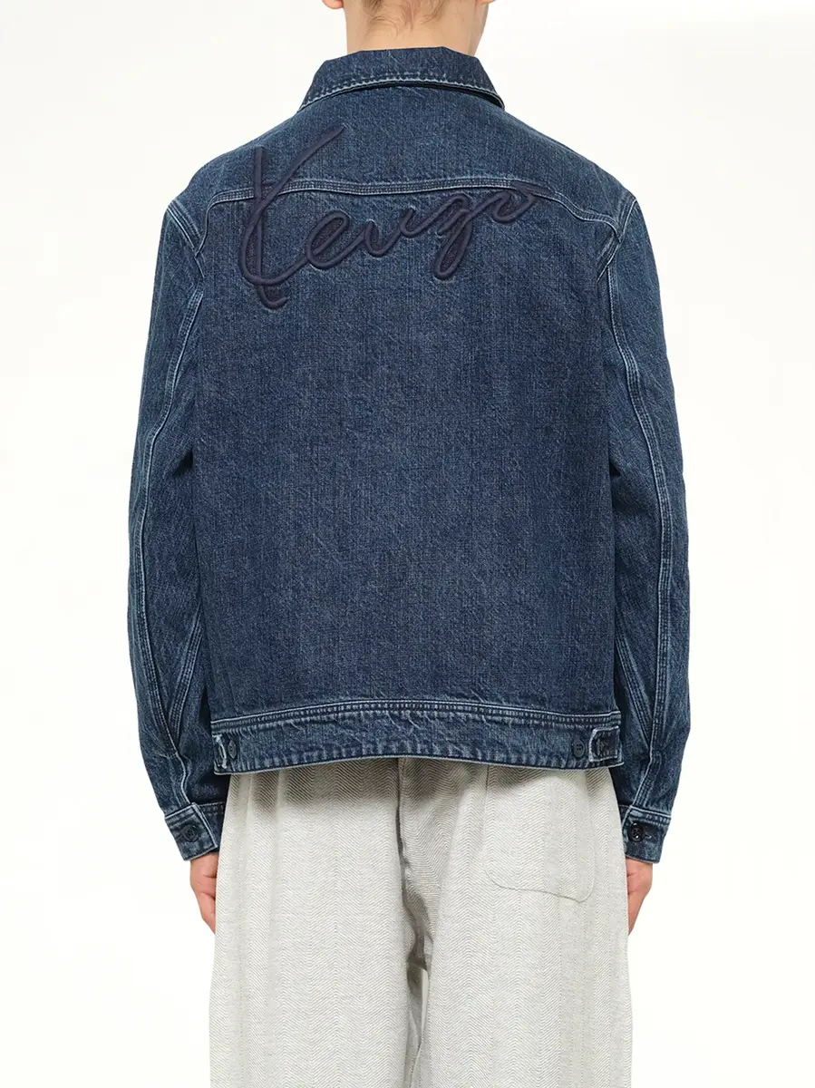 KENZO Kenzo Signature Utility Jacket in Medium Stone Blue | Thumbnail 5