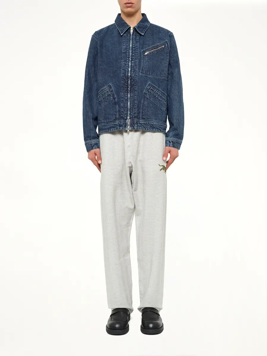 KENZO Kenzo Signature Utility Jacket in Medium Stone Blue | Thumbnail 7