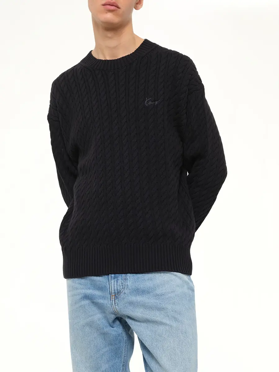 KENZO Kenzo Signature Cable Knit Jumper | Thumbnail 6