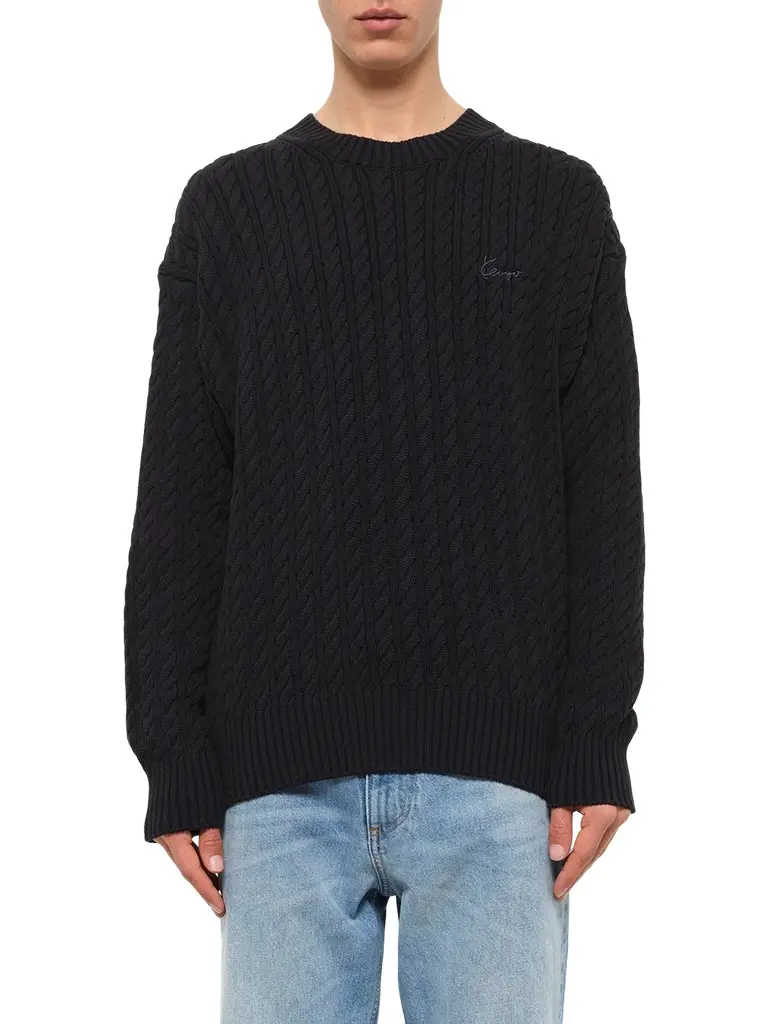 Kenzo Signature Cable Knit Jumper Kenzo Signature Cable Knit Jumper