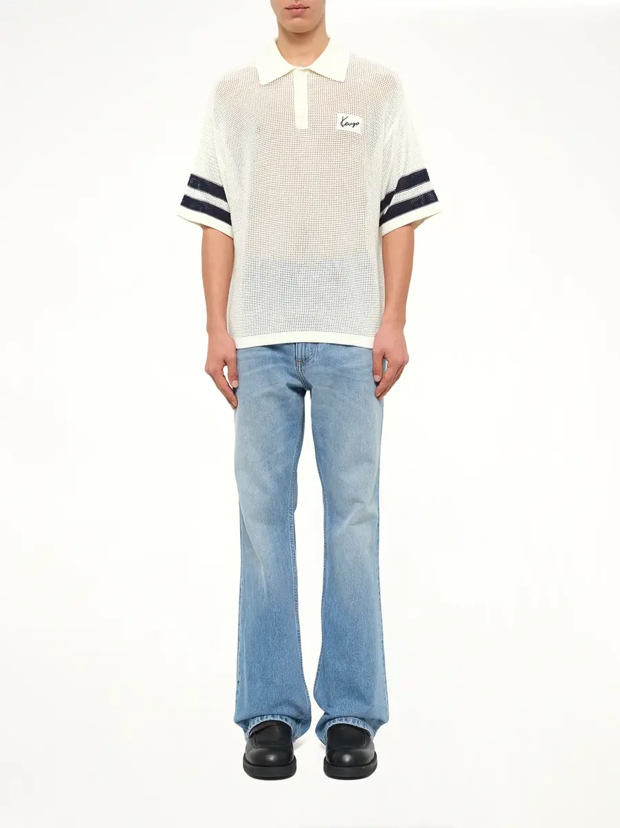 KENZO Crochet Polo in Off White | Thumbnail 7 KENZO Crochet Polo in Off White | Thumbnail 7