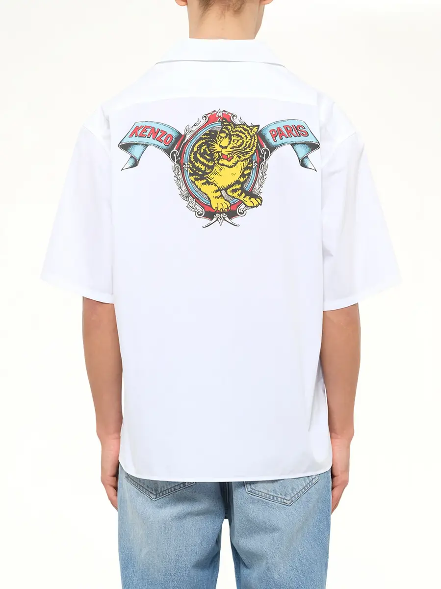 KENZO Kenzo Jumping Tiger Hawaiian Short Sleeve Shirt | Thumbnail 5 KENZO Kenzo Jumping Tiger Hawaiian Short Sleeve Shirt | Thumbnail 5