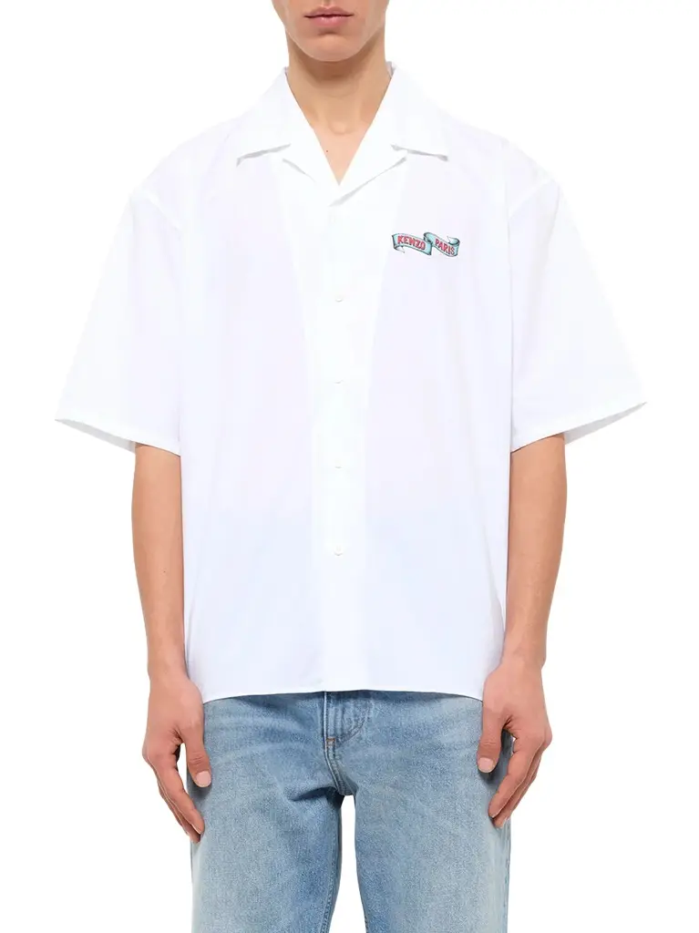 Kenzo Jumping Tiger Hawaiian Short Sleeve Shirt Kenzo Jumping Tiger Hawaiian Short Sleeve Shirt