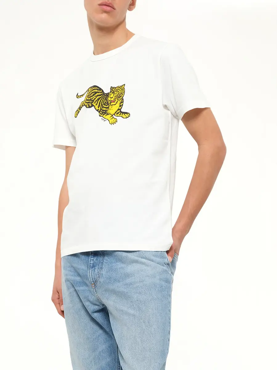 KENZO Gots Kenzo Jumping Tiger Slim T-shirt in Off White | Thumbnail 6 KENZO Gots Kenzo Jumping Tiger Slim T-shirt in Off White | Thumbnail 6