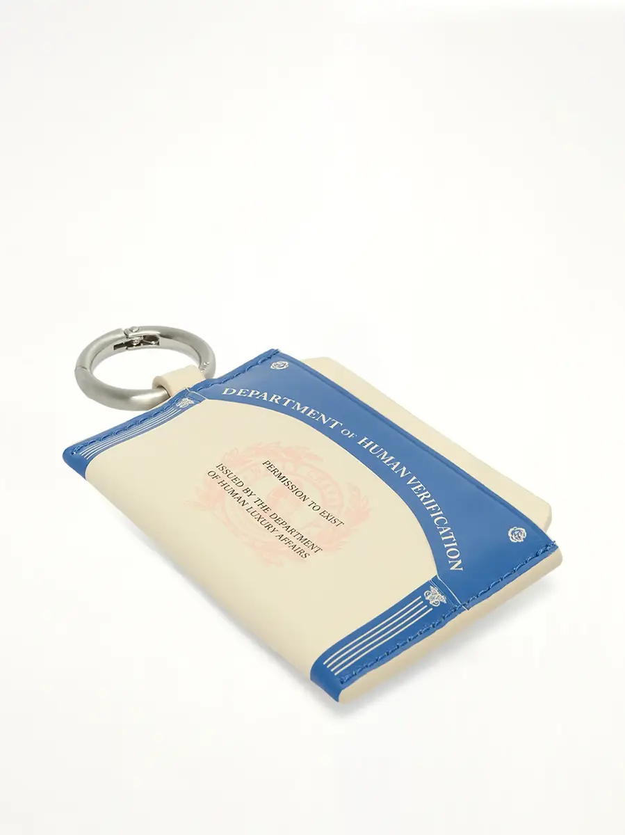 Willy Chavarria Human Verification Wallet in Royal Blue/white | Thumbnail 3 Willy Chavarria Human Verification Wallet in Royal Blue/white | Thumbnail 3