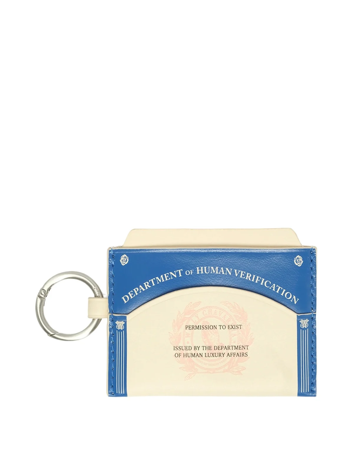 Willy Chavarria Human Verification Wallet in Royal Blue/white