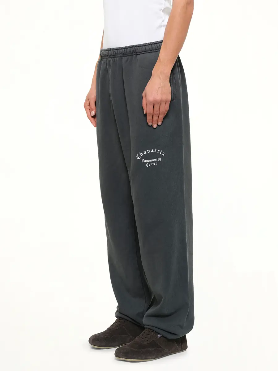Willy Chavarria Chavarria Community Center Buffalo Sweatpant in Pirate Black | Thumbnail 3 Willy Chavarria Chavarria Community Center Buffalo Sweatpant in Pirate Black | Thumbnail 3