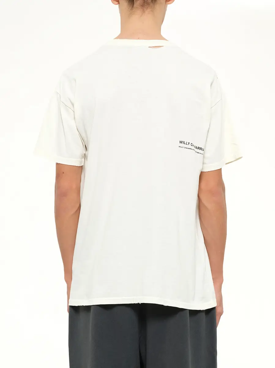 Willy Chavarria Keep Praying Bitches Easy T-shirt in Masa | Thumbnail 5 Willy Chavarria Keep Praying Bitches Easy T-shirt in Masa | Thumbnail 5