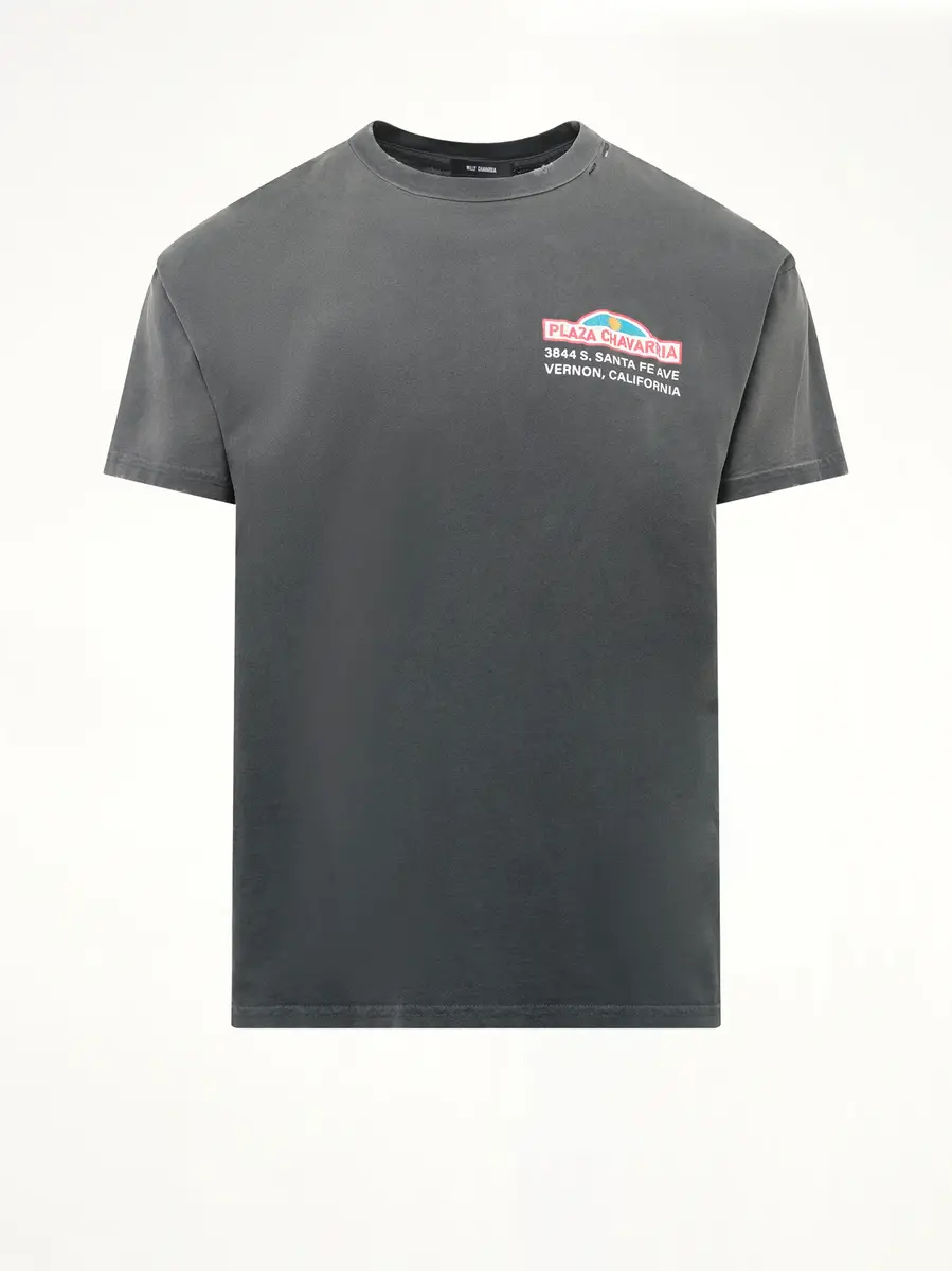 Willy Chavarria Plaza Chavarria Easy T-shirt in Pirate Black | Thumbnail 2 Willy Chavarria Plaza Chavarria Easy T-shirt in Pirate Black | Thumbnail 2