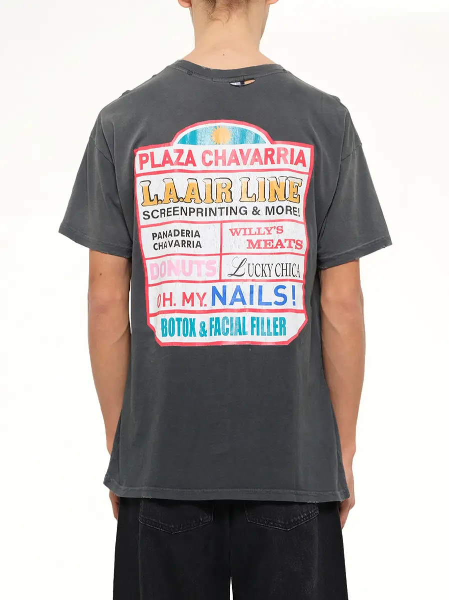 Willy Chavarria Plaza Chavarria Easy T-shirt in Pirate Black | Thumbnail 5 Willy Chavarria Plaza Chavarria Easy T-shirt in Pirate Black | Thumbnail 5