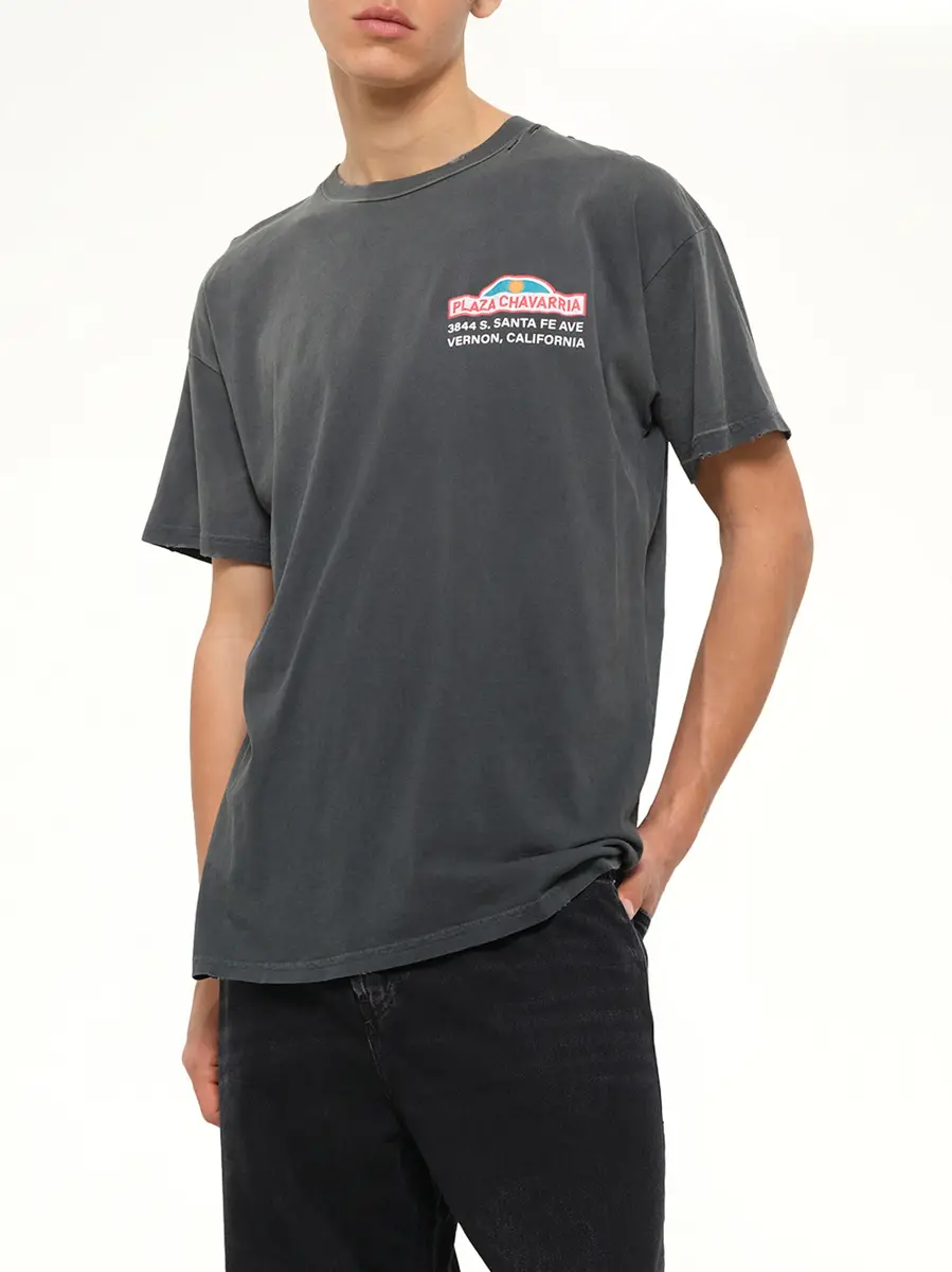 Willy Chavarria Plaza Chavarria Easy T-shirt in Pirate Black | Thumbnail 6 Willy Chavarria Plaza Chavarria Easy T-shirt in Pirate Black | Thumbnail 6