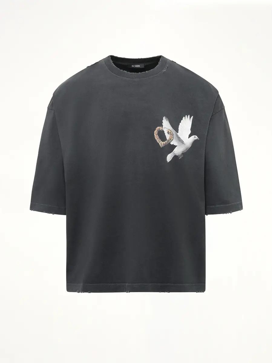 Willy Chavarria El Movimiento Buffalo T-shirt in Pirate Black | Thumbnail 2 Willy Chavarria El Movimiento Buffalo T-shirt in Pirate Black | Thumbnail 2