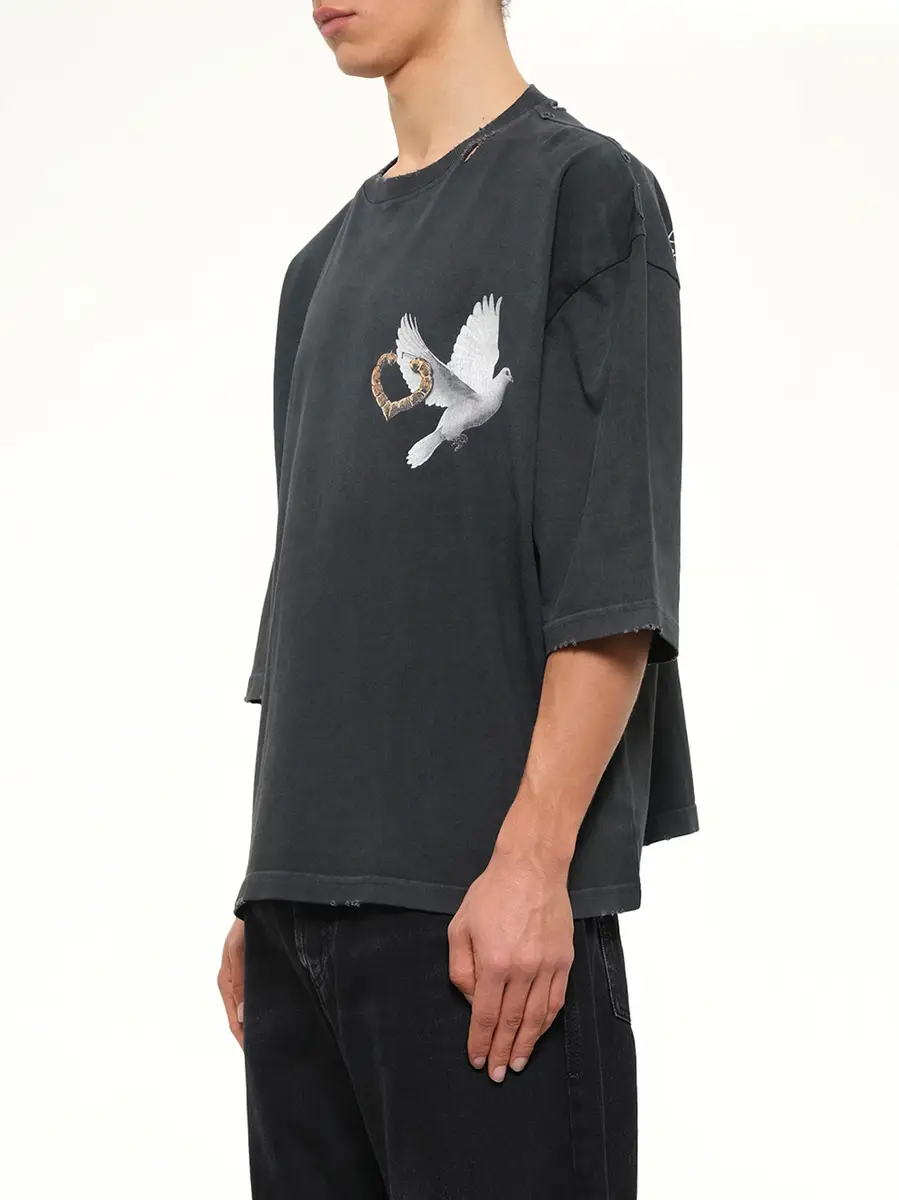 Willy Chavarria El Movimiento Buffalo T-shirt in Pirate Black | Thumbnail 3 Willy Chavarria El Movimiento Buffalo T-shirt in Pirate Black | Thumbnail 3