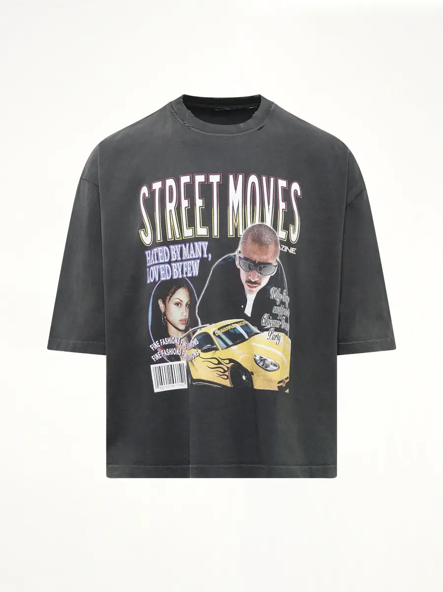 Willy Chavarria Street Moves Buffalo T-shirt in Black Beauty | Thumbnail 2 Willy Chavarria Street Moves Buffalo T-shirt in Black Beauty | Thumbnail 2