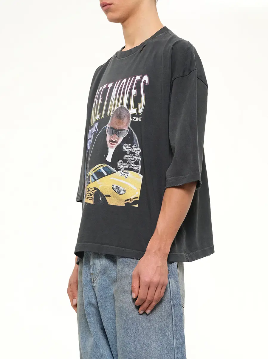 Willy Chavarria Street Moves Buffalo T-shirt in Black Beauty | Thumbnail 3 Willy Chavarria Street Moves Buffalo T-shirt in Black Beauty | Thumbnail 3