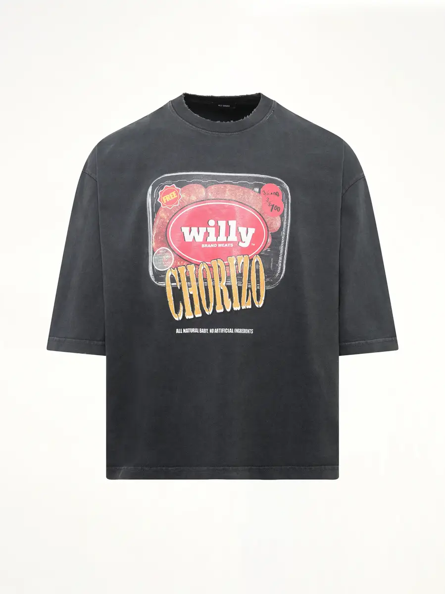 Willy Chavarria Especial Chorizo Buffalo T-shirt in Pirate Black | Thumbnail 2 Willy Chavarria Especial Chorizo Buffalo T-shirt in Pirate Black | Thumbnail 2