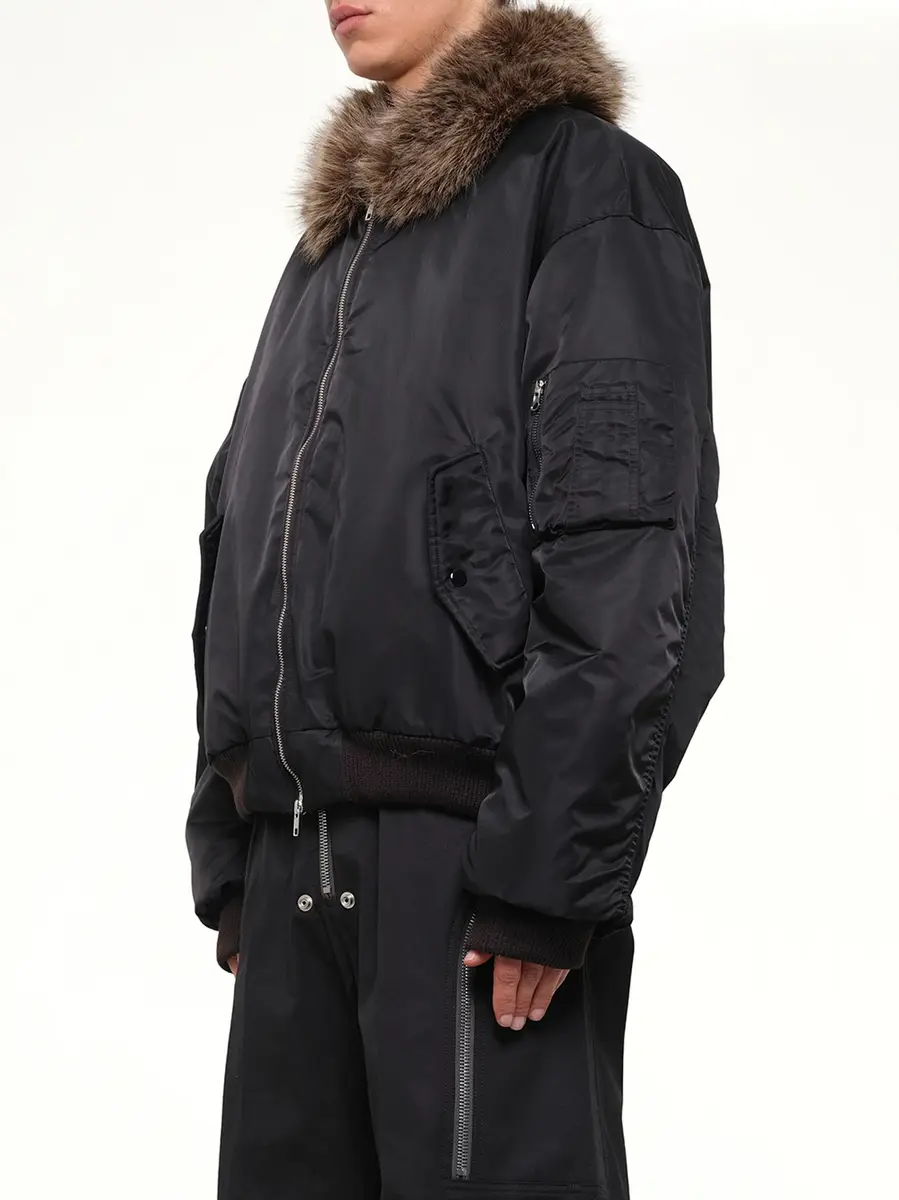 WALD Big Bomber Jacket in Dark Earth Tones | Thumbnail 3 WALD Big Bomber Jacket in Dark Earth Tones | Thumbnail 3