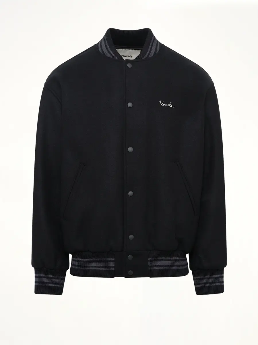 vowels Wool Varsity Jacket | Thumbnail 2